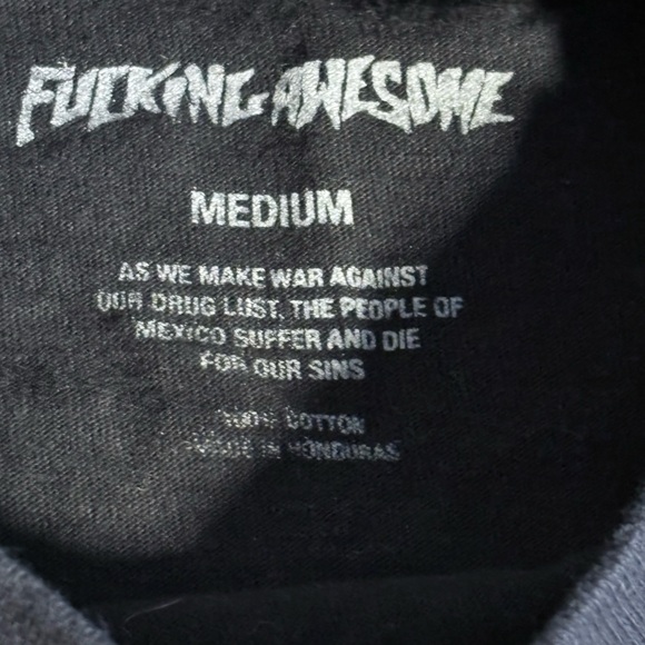 FuckingAwesome Men's Hopskotch SS Black Tee Cotton Shirt Medium Streetwear - Picture 4 of 7